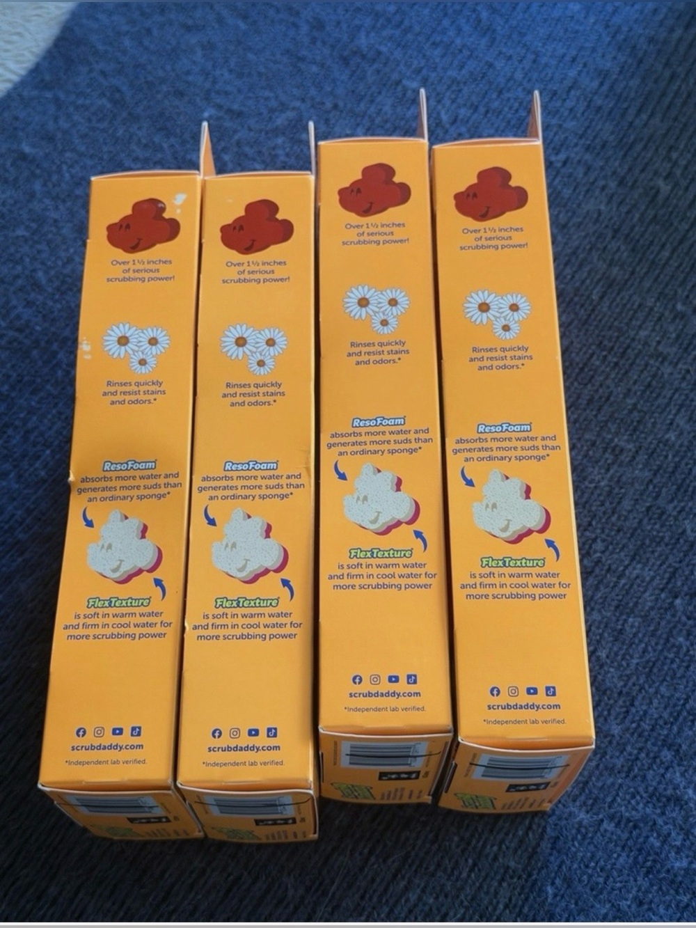 Disney Mickey /Minnie Mouse Scrub Daddy Sponge Scrubber 4 Packs Of 2 Each - Picture 5 of 5